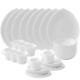 2 SETS of Vine Collection Opal 40-Piece Glassware Dinnerware Set by Matashi