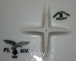 2 Vintage Original Wwii Nazi Mess Hall Porcelain Serving Bowls (1939,1942)