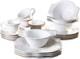 20-Piece Baroque Dinnerware Set, White