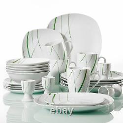 20pc Dinner Set Porcelain Crockery Dining Tableware Dinnerware Plates Bowls Mugs