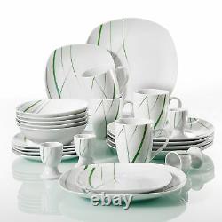 20pc Dinner Set Porcelain Crockery Dining Tableware Dinnerware Plates Bowls Mugs