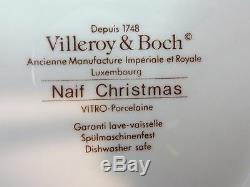 20pc Porcelain Dinnerware Set Villeroy & Boch Naif Christmas CHINA Service for 4