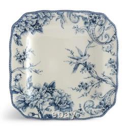 222 Fifth Adelaide 16-Piece Porcelain Dinnerware Set, Blue Blue