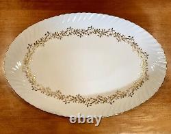 23 PC Antique German ROYAL TETTAU Dinnerware Set Gold Laurel Wreath EXCELLENT