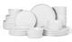 24 Pieces Dinnerware Dishes Set for 8, Handmade Stoneware Dining Plates and B
