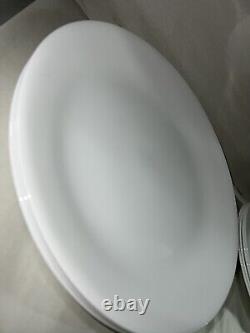 24 pc Corelle Corning WINTER FROST WHITE Dinnerware Set-Service For 4
