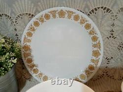 24-pc Vintage CORELLE BUTTERFLY GOLD Dinnerware Set plate bowl cup saucer