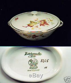 24-pcs (or Less) Of Hutschenreuther Maple Leaf Pattern #8205 China