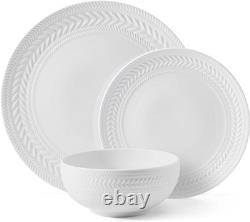 24 piece Dinnerware Set, Service for 8, White