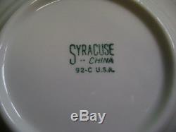 24pc Set For 6- Syracuse Railroad China Dogwood Pattern Dinnerware Set