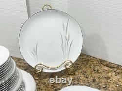 26 Pc Vintage 1960's Platinum Wheat Fine China Of Japan Dinner Set