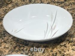 26 Pc Vintage 1960's Platinum Wheat Fine China Of Japan Dinner Set