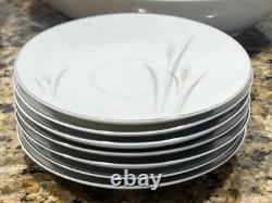 26 Pc Vintage 1960's Platinum Wheat Fine China Of Japan Dinner Set