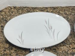 26 Pc Vintage 1960's Platinum Wheat Fine China Of Japan Dinner Set