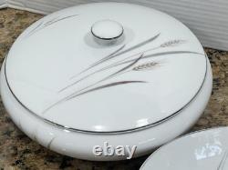 26 Pc Vintage 1960's Platinum Wheat Fine China Of Japan Dinner Set