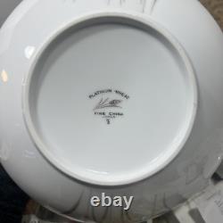 26 Pc Vintage 1960's Platinum Wheat Fine China Of Japan Dinner Set