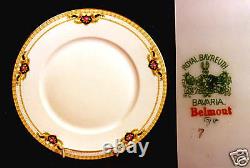 27-pieces (or Less) Royal Bayreuth Belmont-green Lined Outside Band Pat. China