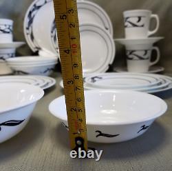 28 Pieces Corelle LYRICS Dinnerware four 7-Pc. Place Setting Service for 4