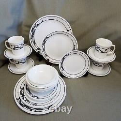 28 Pieces Corelle LYRICS Dinnerware four 7-Pc. Place Setting Service for 4