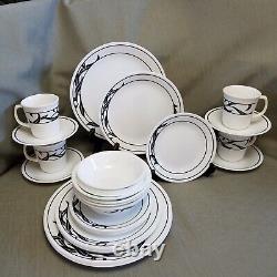 28 Pieces Corelle LYRICS Dinnerware four 7-Pc. Place Setting Service for 4