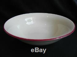 28 Pieces Oneida American Beauty Set White With Red Trim Dinnerware China