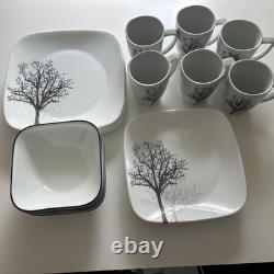 29pc Corelle Timber Shadows Dinnerware Set