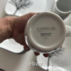 29pc Corelle Timber Shadows Dinnerware Set