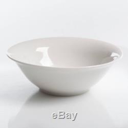 30-Piece Porcelain Dinnerware Set White Square Dinner Plates Dish Service 6 Pers