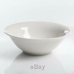 30-Pieces Dinnerware Set Porcelain Square White Microwave Safe Service