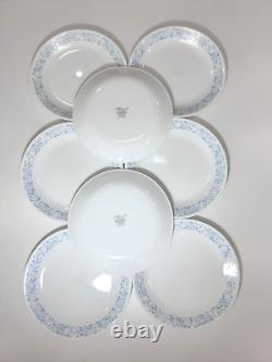 31 Pcs Corelle SEA AND SAND Blue & Tan Floral Dinnerware Set Service for 8 -1