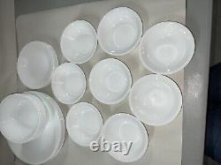 31 pc Corelle WINTER FROST WHITE Dinnerware Set 8 Dinner, Bread, Berry 7 Cereal