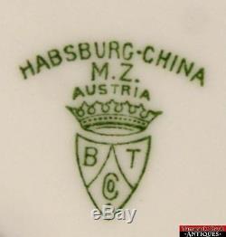 32pc Habsburg China MZ Austria BT Co. Petite Pink Rose White Floral Antique L1Z