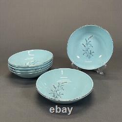 35 Piece Taylor Smith Taylor White Wheat Dinnerware Set Service for 6 Hostess