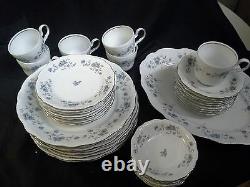 39 Pc Set For 6 Traditions China Johann Haviland White Blue Garland Dinnerware