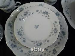 39 Pc Set For 6 Traditions China Johann Haviland White Blue Garland Dinnerware