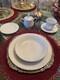 39 piece Carlion white dinner china set Plymouth 303