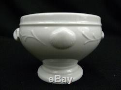 4 APILCO OCEAN All-White Porcelain Individual Handled Soup Bowls France Mint