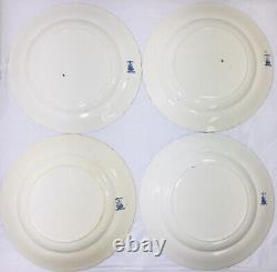 4 Antique Losol Ware Keeling Co Waford c1790 Late Mayers Dinner Plates