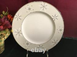 4 Lenox Federal Platinum Snowflake Accent Plates NEW USA Free Shipping second Q