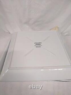4 Pottery Barn Great White Square Serving Platters 12 5/8 Heavy Stoneware