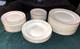 40 Pcs! TIFFANY White PORCELAIN Dinner Salad Dessert Plates Soup Bowls TIC2 Gold