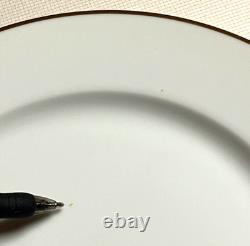 40 Pcs! TIFFANY White PORCELAIN Dinner Salad Dessert Plates Soup Bowls TIC2 Gold