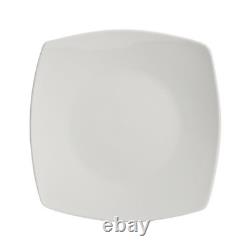 40-Piece White Ceramic Dinnerware Set 8 Microwave Dishwasher Safe Tableware New