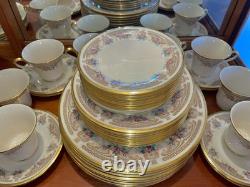 40 pc Lenox Versailles China Set-8 settings, Ivory/Floral with 24 k Gold Trim