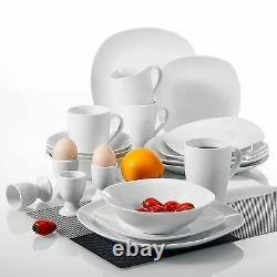 40pcs Dinner Set Porcelain Crockery Dining Service for 8 Plates Bowls Dinnerware