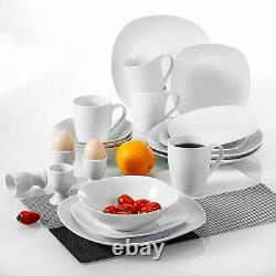 40pcs Dinner Set Porcelain Crockery Dining Service for 8 Plates Bowls Dinnerware