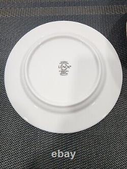 41 Lenox Murray Hill Platinum Band Bone China 8 Serving Set Platter Dinnerware