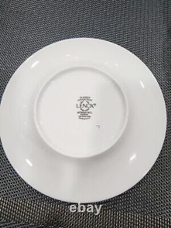 41 Lenox Murray Hill Platinum Band Bone China 8 Serving Set Platter Dinnerware