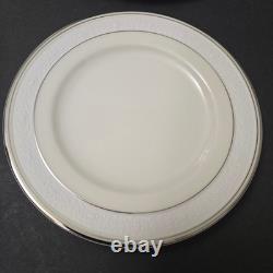 42 Pcs Sone China Dinnerware Set 6 Place Elegant Embossed Rose Design Mars 3301