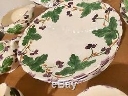 43 Pieces Of Blue Ridge Southern Potteries Fox Berry Pat Dinnerware/china